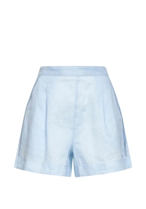 MC2 Saint Barth Amani broderie-anglaise shorts - Blue