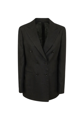 Lardini double-breasted blazer - Black