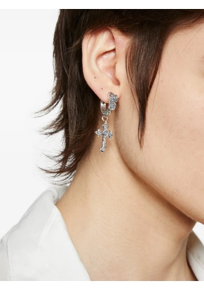 Emanuele Bicocchi Rose Cross earring - Silver