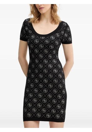 GUESS USA 4G rhinestone-embellished mini dress - Black