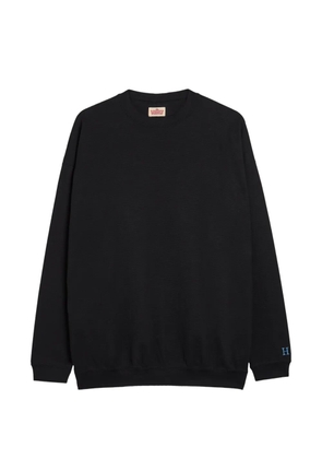 Stretch ribbed long-sleeve T-shirt - Black