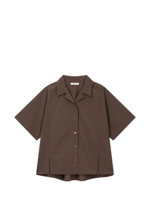 TOMBOY camp-collar short-sleeve shirt - Brown