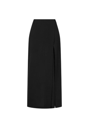 TOMBOY wrap-front slit maxi skirt - Black