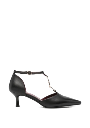 SERGIO MORETTI FIRENZE T-bar pointed-toe pumps - Black