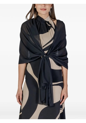 RINASCIMENTO sheer scarf - Black