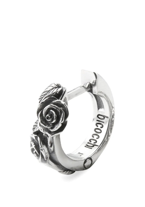 Emanuele Bicocchi Rose hoop earring - Silver