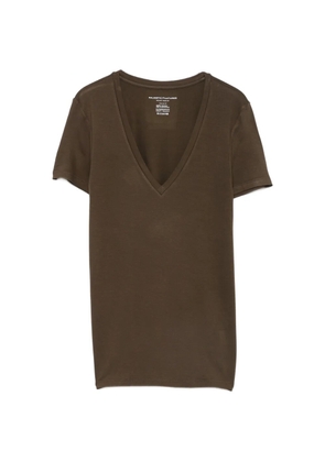Majestic Filatures V-neck short-sleeve T-shirt - Brown
