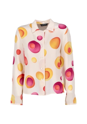 Louis Feraud dot-print buttoned shirt - Neutrals