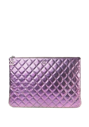 CHANEL Pre-Owned O-Case clutch bag - Purple