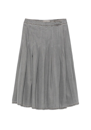 Semicouture pleated mid skirt - Grey