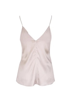 Brunello Cucinelli silk-satin top - Neutrals
