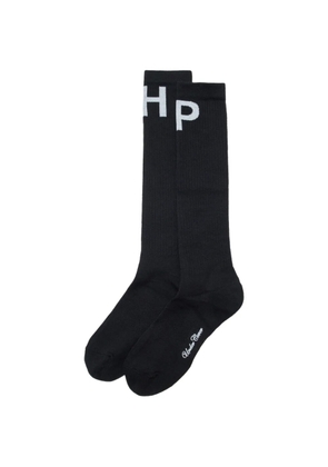 Undercover intarsia-knit ribbed socks - Black