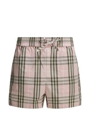 Burberry check-print shorts - Pink