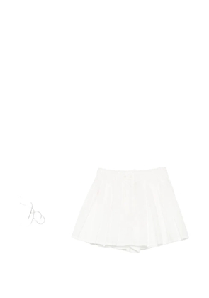 Jucca pleated elasticated-waist shorts - Green