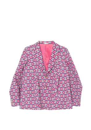 Comme des Garçons Homme Plus geometric-print blazer - Pink