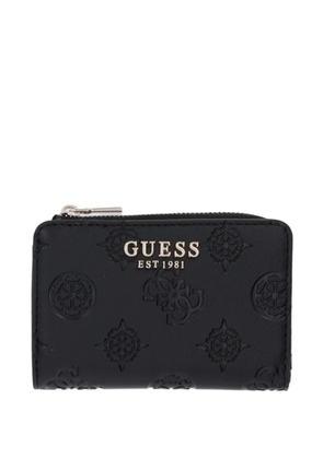 GUESS USA Laurel Peony logo-embossed bifold wallet - Black