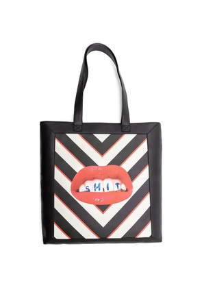 Seletti Toiletpaper graphic-print tote bag - Black
