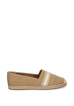 Tommy Hilfiger logo-tape braided espadrilles - Neutrals