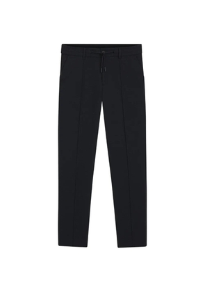 BOSS drawstring-waist pintuck-detail trousers - Black