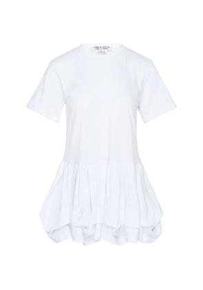 Comme Des Garçons Comme Des Garçons ruffled-hem T-shirt - White