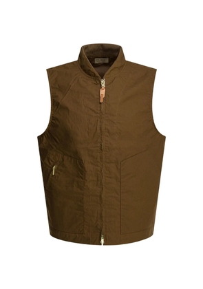 Ceccarelli buckled-side zip-pocket gilet - Brown