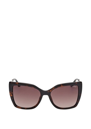 GUESS USA tortoiseshell-effect cat-eye sunglasses - Brown