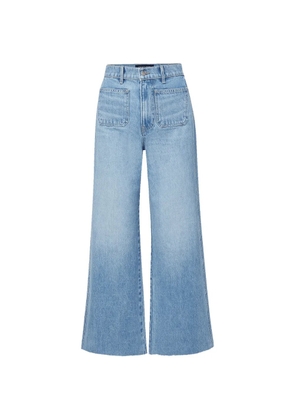Veronica Beard Taylor cropped wide-leg jeans - Blue