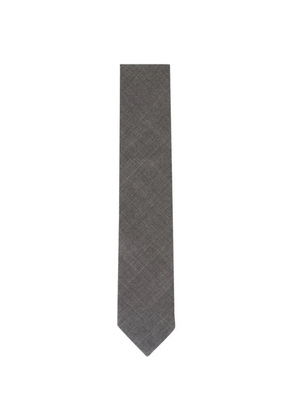 Brioni diagonal pattern tie - Grey