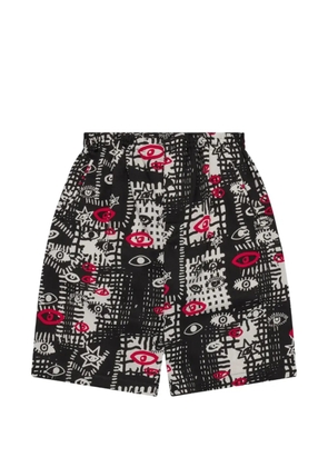 Comme Des Garçons Black Filip Pagowski graphic-print shorts