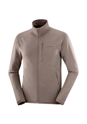 Salomon ribbed raglan-sleeve lightweight jacket - Brown