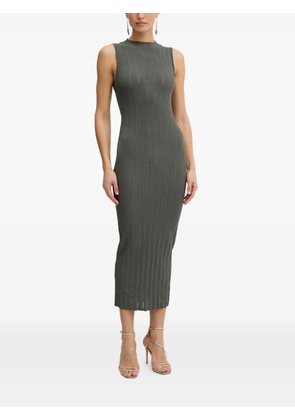 TWINSET ribbed-knit sleeveless dress - Grey