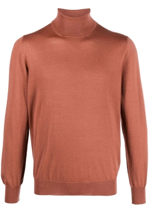 Lardini roll neck wool sweatshirt - Red
