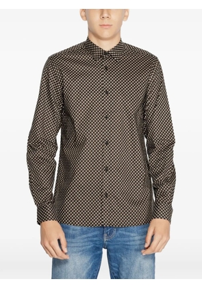 Antony Morato geometric-print cotton shirt - Black