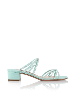 Aquazzura Tell Me Crystal sandals - Blue