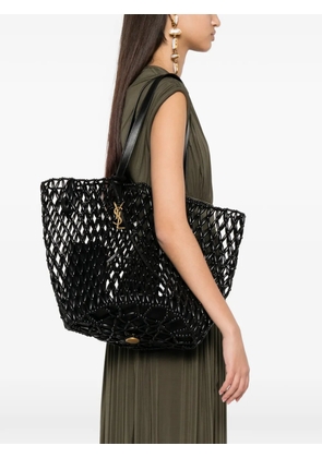 Saint Laurent beaded shoulder bag - Black