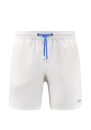 MC2 Saint Barth embroidered-logo drawstring swim shorts - White