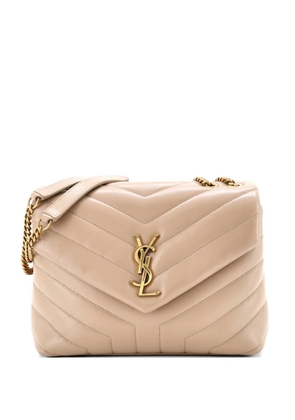 Saint Laurent Pre-Owned Loulou Matelasse Chevron Leather Small shoulder bag - Neutrals