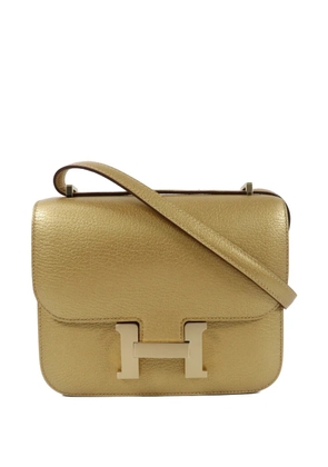 Hermès Pre-Owned Constance leather shoulder bag - Gold