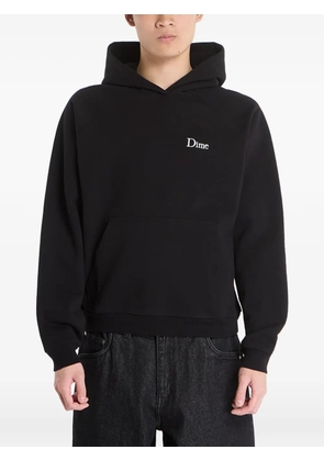 dime logo-detail hoodie - Black