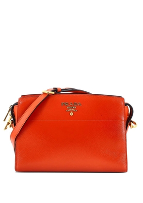 Prada Pre-Owned Bibliotheque Saffiano Leather crossbody bag - Orange