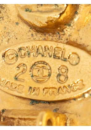 CHANEL Pre-Owned Interlocking CC earrings - Gold
