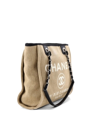 CHANEL Pre-Owned North South Deauville Canvas Small tote bag - Neutrals