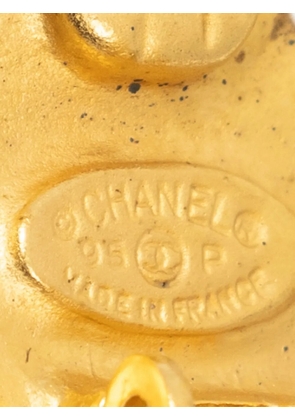 CHANEL Pre-Owned CC Four-Leaf Clover earrings - Gold