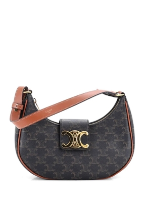 Celine Pre-Owned Ava Triomphe Bag Triomphe Coated Canvas shoulder bag - Brown