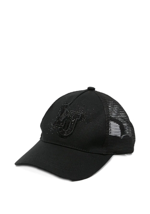 LIU JO rhinestone-embellished mesh-panel baseball cap - Black