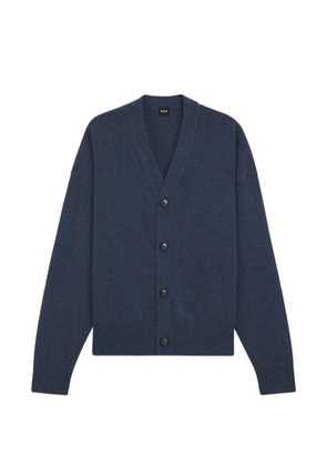 BOSS Ucone V-neck button-up cardigan - Blue