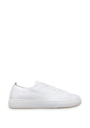 CALCE low-top leather sneakers - White