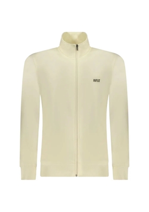 RIFLE zip-up logo-print sweater - Neutrals