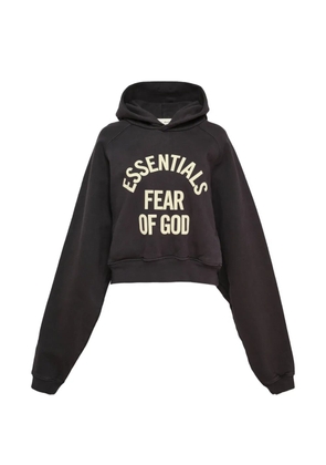 FEAR OF GOD ESSENTIALS logo-print hoodie - Black