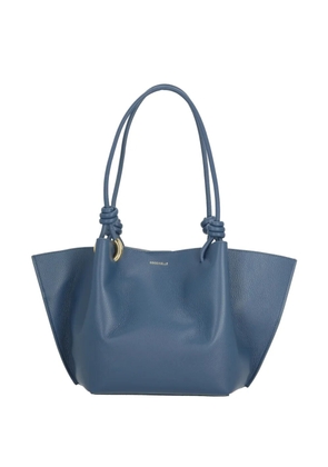 Coccinelle medium Finn knotted-strap leather tote bag - Blue